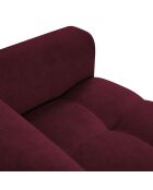 Canapé Velours Nico 3 Places rouge - 234x108x100 cm