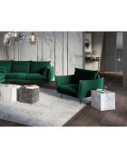 Elio Velvet Sessel flaschengrün - 97x94x97 cm