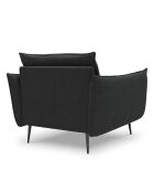 Fauteuil tissu Elio gris foncé - 97x94x97 cm