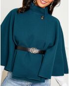 Manteau Clara en laine mélangée pétrole