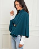 Manteau Clara en laine mélangée pétrole
