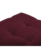 Canapé D'Angle Gauche Velours Nico 4 Places rouge - 253x164x100 cm