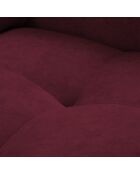 Canapé D'Angle Gauche Velours Nico 4 Places rouge - 253x164x100 cm