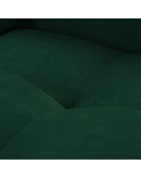Canapé D'Angle Gauche Velours Nico 4 Places vert - 253x164x100 cm
