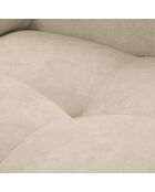 Canapé D'Angle Gauche Velours Nico 5 Places beige - 322x195x100 cm