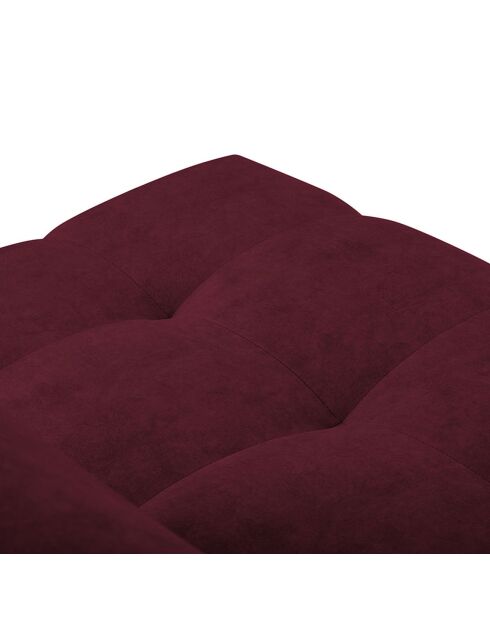 Canapé D'Angle Droit Velours Nico 4 Places rouge - 253x164x100 cm