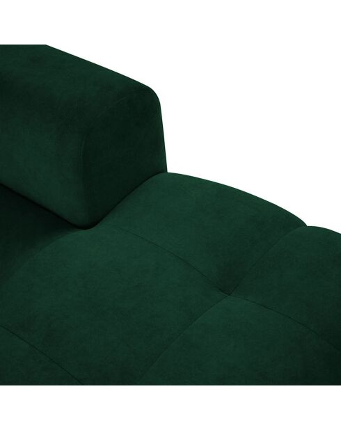 Canapé D'Angle Droit Velours Nico 4 Places vert - 253x164x100 cm