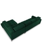 Canapé D'Angle Droit Velours Nico 5 Places vert - 322x195x100 cm