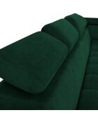 Canapé D'Angle Droit Velours Nico 5 Places vert - 322x195x100 cm