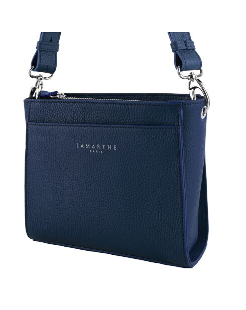 Sac bandoulière en Cuir Fidèle marine - 20x17x7 cm