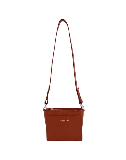 Sac Bandoulière en Cuir Fidèle argile - 20x17x7 cm