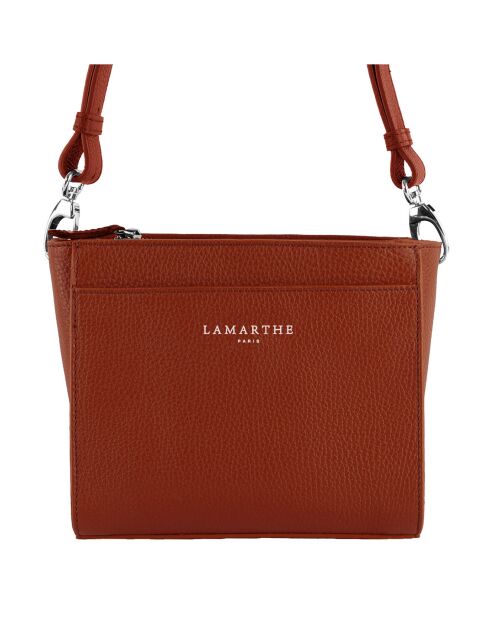 Sac Bandoulière en Cuir Fidèle argile - 20x17x7 cm