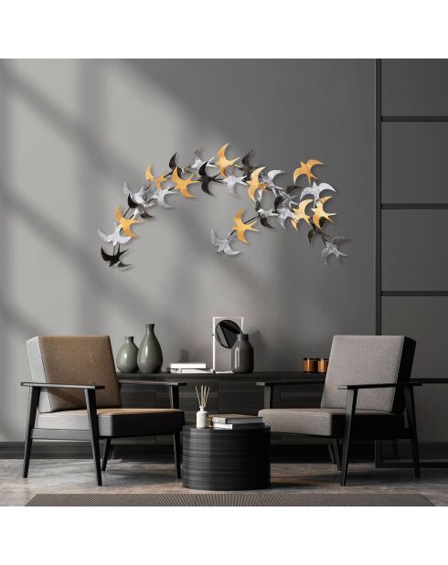 Accessorio decorativo da parete in metallo - 137x62 cm
