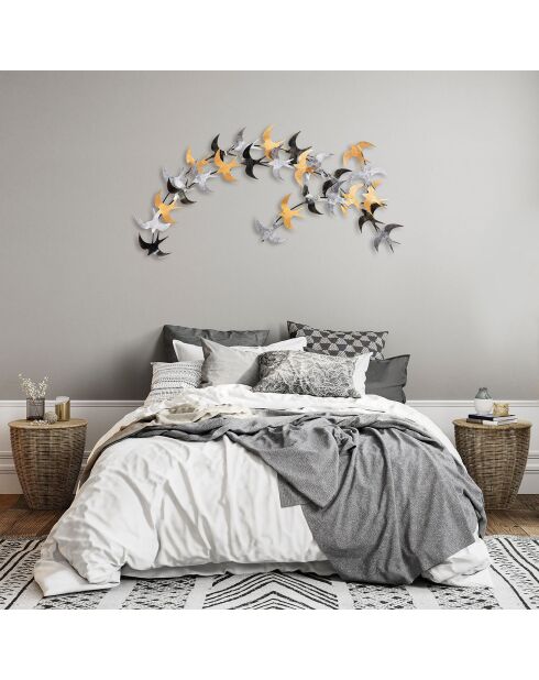 Accessorio decorativo da parete in metallo - 137x62 cm