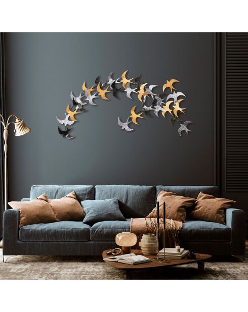 Accessorio decorativo da parete in metallo - 137x62 cm