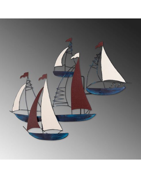 Dekoratives Wandzubehör aus Metall - 88x73 cm
