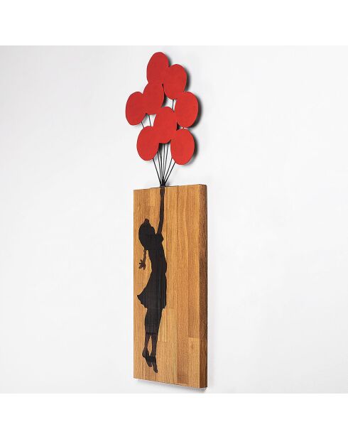 Accessoire mural décoratif en bois - 70x62 cm