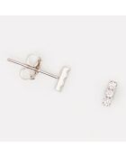Boucles d'oreilles Paula Diamants 0.105 ct or blanc