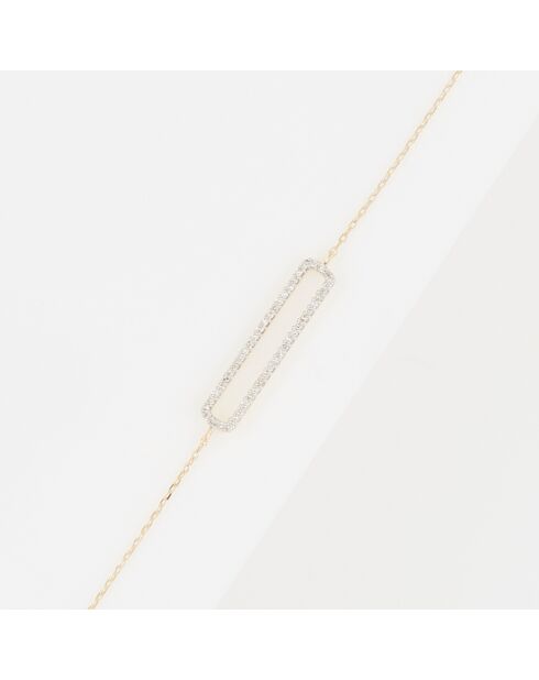 Pulsera Ava Diamond en oro amarillo de 0,14 quilates