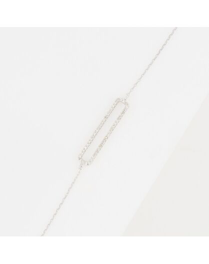 Bracelet Ava Diamants 0.14 ct or blanc