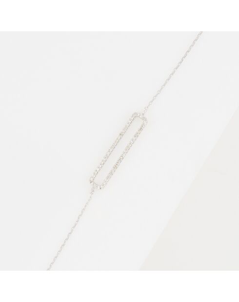 Bracelet Ava Diamants 0.14 ct or blanc