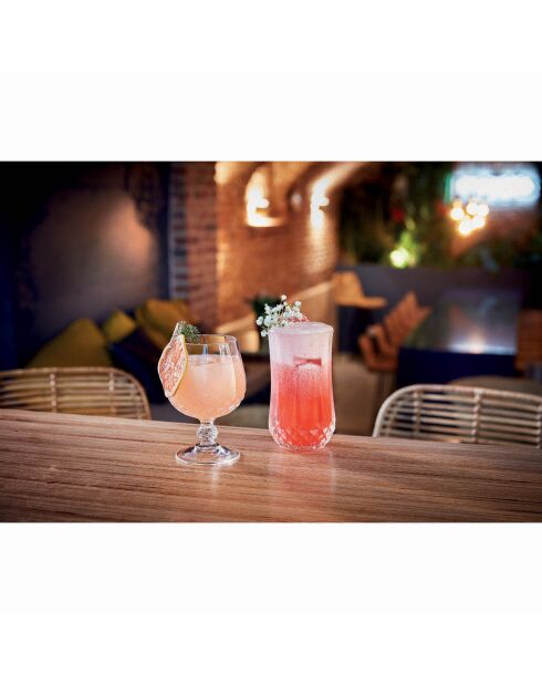 6 Verres à pied Longchamp - 32 cl