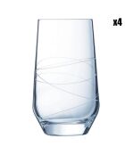 4 Verres hauts Abstraction - 40 cl