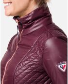 Veste intermédiaire Verglas bordeaux