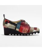 Derbies Vagabo multicolore - Talon 4.5 cm