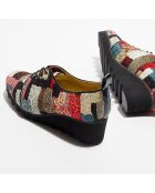 Derbies Vagabo multicolore - Talon 4.5 cm