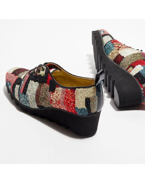 Derbies Vagabo multicolore - Talon 4.5 cm