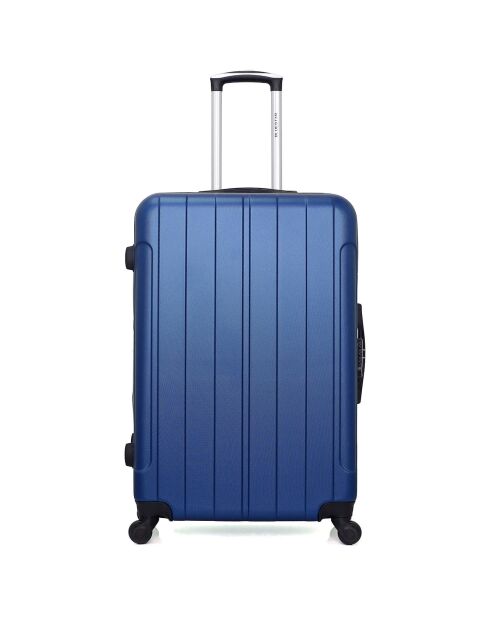 Napoli Long Stay koffer met 4 wielen en enkele wielen - C 75 cm blauw