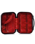 3 Valises 4 roues simples 55/65/75 cm & Vanity Napoli  noirs