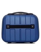3 Valises et vanity 4 roues simples Napoli - C 30/55/65/75 cm bleu marine