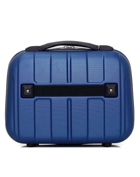 3 Valises et vanity 4 roues simples Napoli - C 30/55/65/75 cm bleu marine