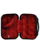 3 Valises et vanity 4 roues simples Napoli - C 30/55/65/75 cm bleu marine