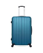 Napoli Langstreckenkoffer mit 4 Rädern, Einzelrad, C 75 cm, pfauenblau