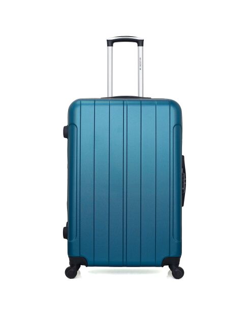 Napoli Langstreckenkoffer mit 4 Rädern, Einzelrad, C 75 cm, pfauenblau