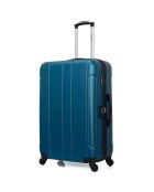Napoli Langstreckenkoffer mit 4 Rädern, Einzelrad, C 75 cm, pfauenblau