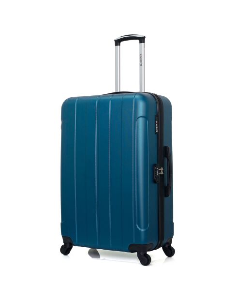Napoli Langstreckenkoffer mit 4 Rädern, Einzelrad, C 75 cm, pfauenblau