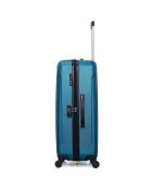 Napoli Langstreckenkoffer mit 4 Rädern, Einzelrad, C 75 cm, pfauenblau