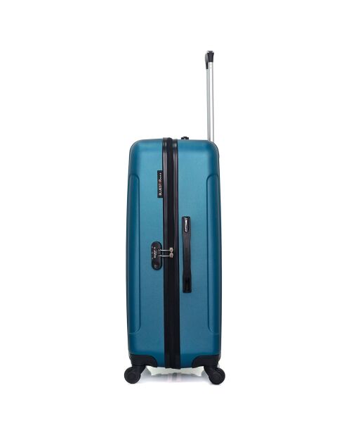 Napoli Langstreckenkoffer mit 4 Rädern, Einzelrad, C 75 cm, pfauenblau