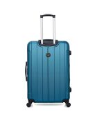 Napoli Langstreckenkoffer mit 4 Rädern, Einzelrad, C 75 cm, pfauenblau