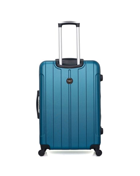 Napoli Langstreckenkoffer mit 4 Rädern, Einzelrad, C 75 cm, pfauenblau