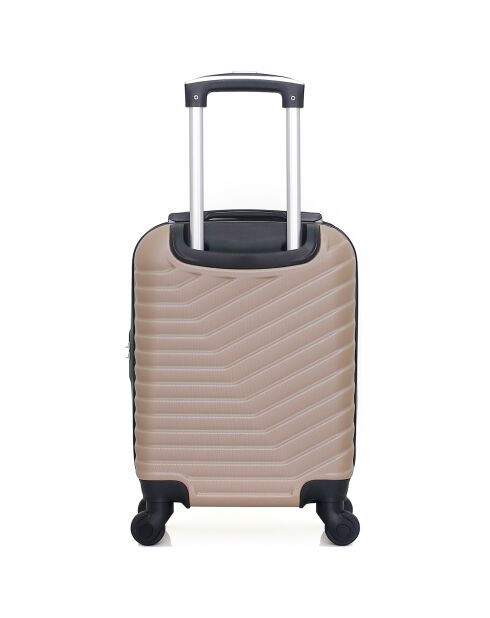 XXS Kabinenkoffer 4 Einzelräder Lena 46 cm beige