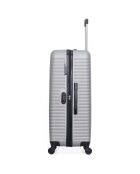 4 Valises 4 roues simples Lena- M 46/55/65/75 cm grises