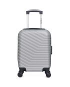 XXS Kabinenkoffer 4 Einzelräder Lena 46 cm grau