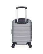 4 koffers op één wiel London- M 46/55/65/75 cm zilver