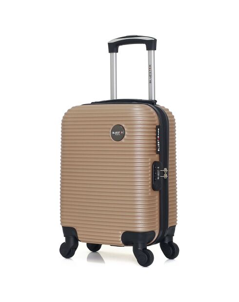 4 Valises 4 roues simples London- M 46/55/65/75 cm dorées