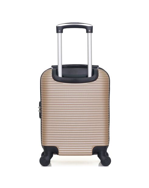 4 Valises 4 roues simples London- M 46/55/65/75 cm dorées